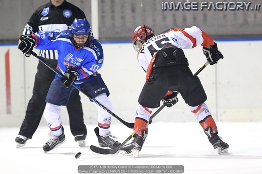 2017-11-29 Hockey Como U17-Valpellice 0339 Marco Grilli